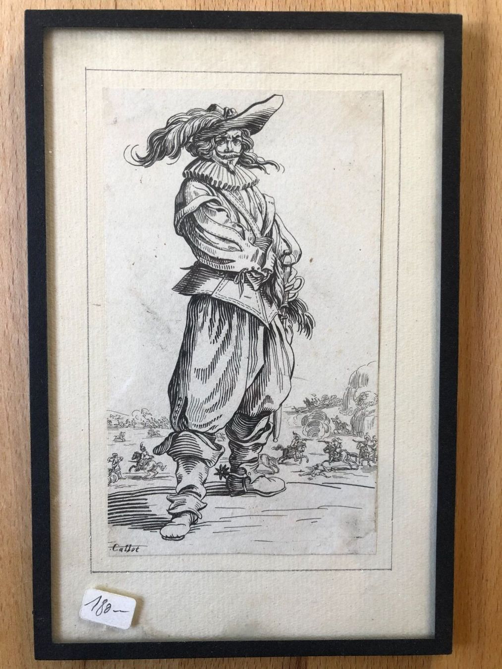 Posters & Illustrations: Jacques Callot: Soldat mit Federhut – D'occasion à Basel par sebmac